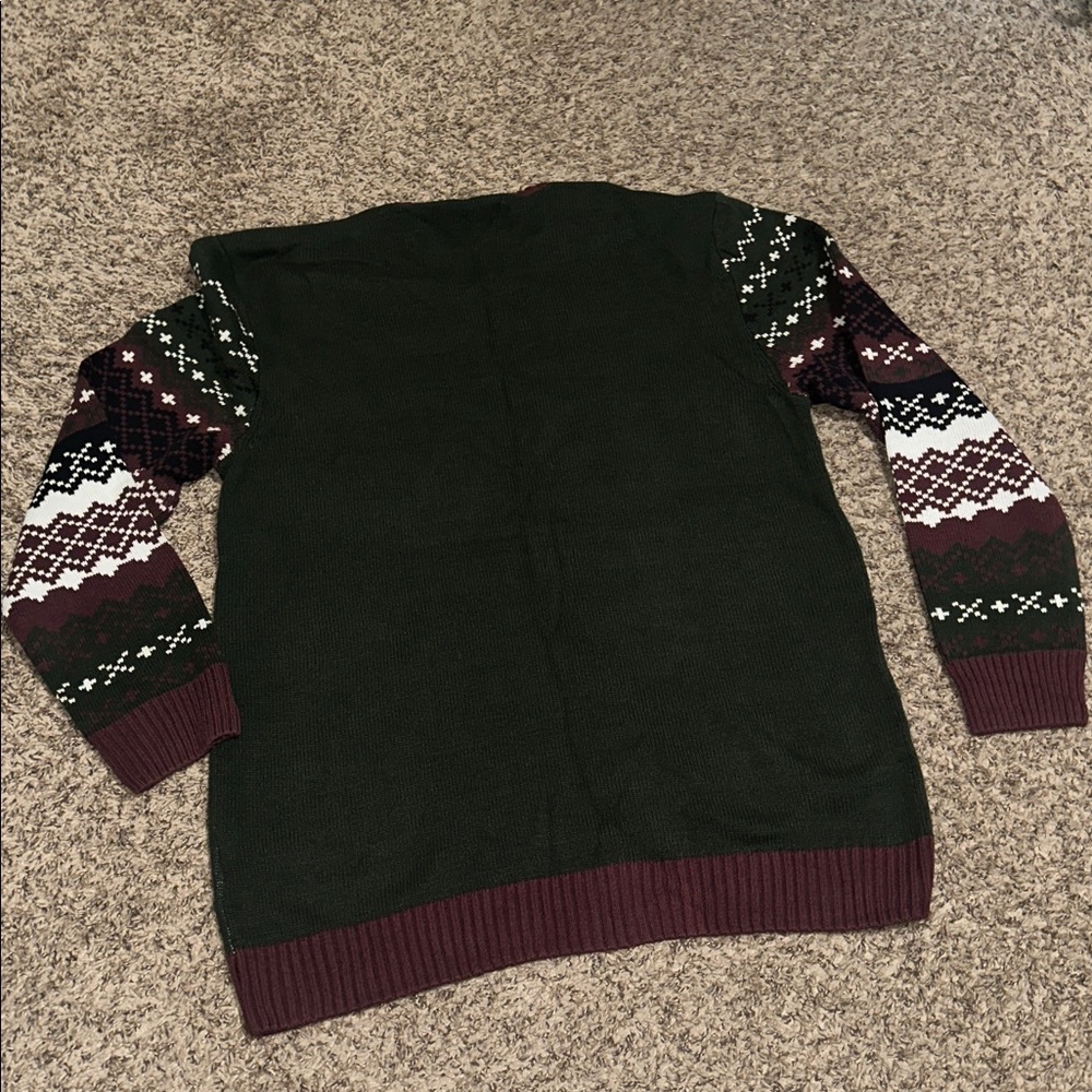 Ugly Christmas Sweater Big Dog “Saving the Party” Sweater - Picture 4 of 5